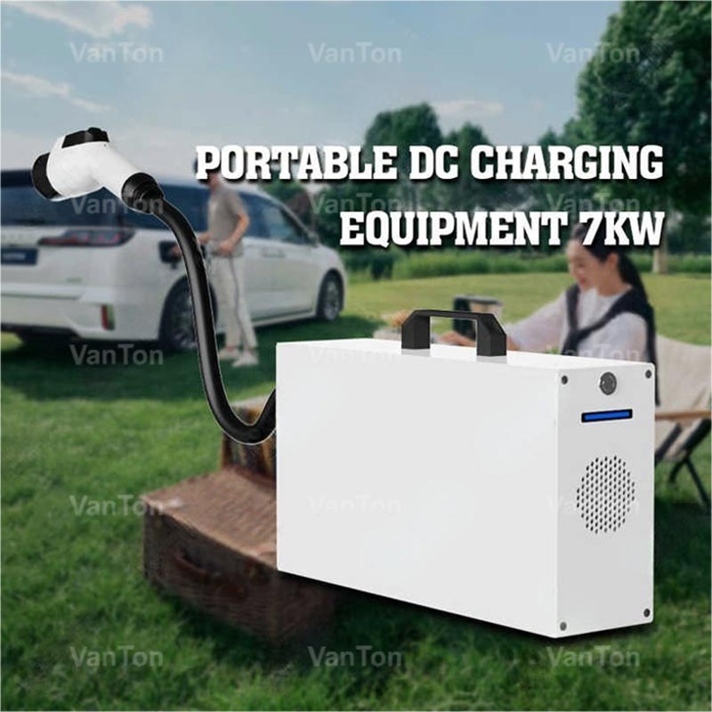 Trạm sạc DC di động nhỏ gọn chống nước 7KW cho xe điện